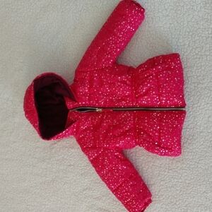 Pink Platinum Girls Winter Hooded Puffer Jacket Size 2T